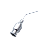 McIntyre Anterior Chamber Cannula, Angled 45 Degrees, 26ga, Polished Finish, Blunt Tip, 12mm Tip To Bend, Overall Length 3/4" (20mm) E4395 22,K7-5150,91-7128,1038E,K7-5150,91-7128,E4395 22